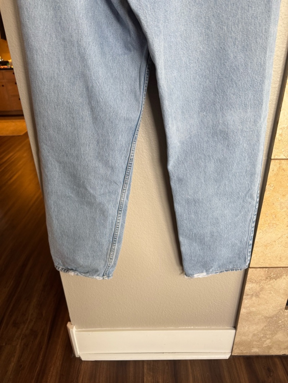 Aligrace Light Blue Baggy Straight Leg Women’s Jeans - Picture 3 of 4